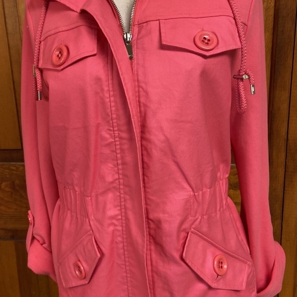 Jones New York Signature Pink Full Front Zipper Jacket Size M - Picture 14 of 14